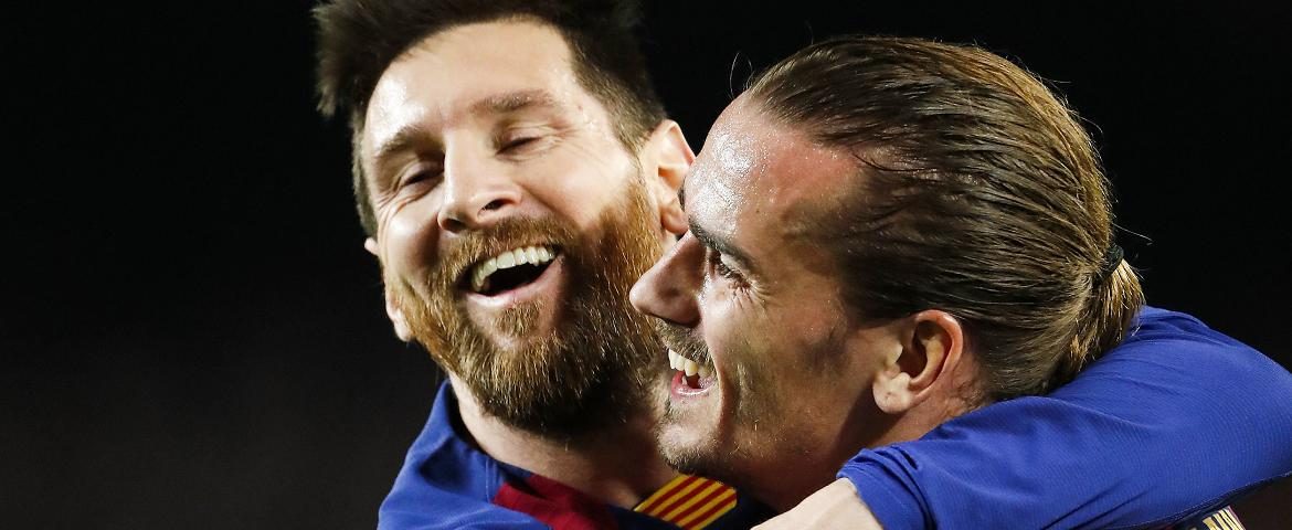 Antoine Griezmann et Lionel Messi