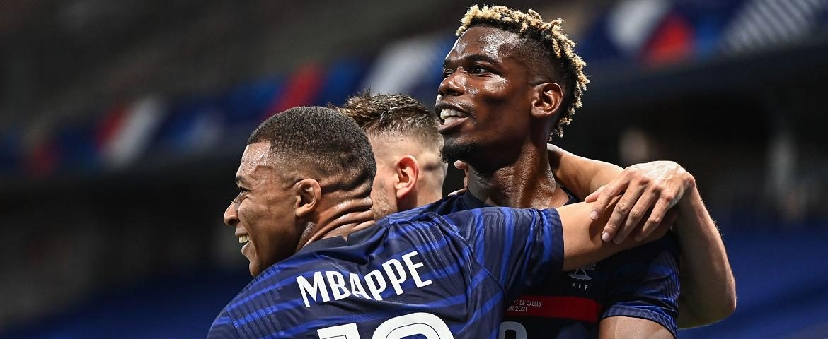 Paul Pogba et Kylian Mbappé